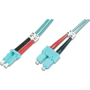 Digitus LWL Patchkabel DIGITUS LC -> SC 10.00m Multimode Duplex OM3 - DK-2532-10/3 798751 4016032249627