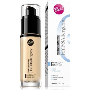 Bell Hypoallergenic Fluid matujący Mat & Soft nr 03 Sunny Beige 30g 932194 5902082504061