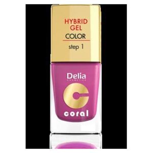Delia Cosmetics Coral Hybrid Gel Emalia do paznokci nr 21 fuksja 11ml 887440 5901350458174