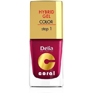 Delia Cosmetics Coral Hybrid Gel Emalia do paznokci nr 06 wiśniowy 11ml 887425 5901350455562