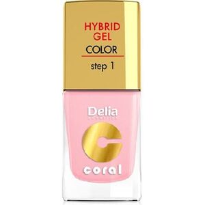 Delia Cosmetics Coral Hybrid Gel Emalia do paznokci nr 04 róż pastelowy 11ml 887423 5901350453773