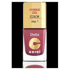 Delia Cosmetics Coral Hybrid Gel Emalia do paznokci nr 18 marsala 11ml 887437 5901350458143