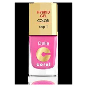 Delia Cosmetics Coral Hybrid Gel Emalia do paznokci nr 22 landrynkowy róż 11ml 887441 5901350458181