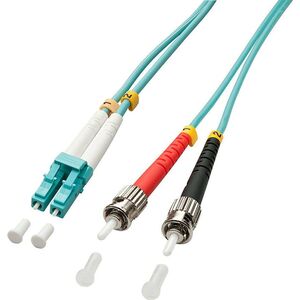 Lindy Patchcord światłowodowy LC/ST OM3 50/125um Multimode, 1m (46380) 1034691 4002888463805
