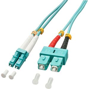 Lindy Patchcord światłowodowy LC/SC OM3 50/12um, Multimode, 5m (46393) 1034701 4002888463935