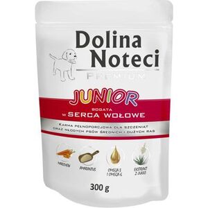 Dolina Noteci Premium Junior bogata w serca wołowe 300 g 1063624 5902921301172