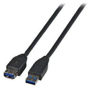 Kabel USB EFB USB-A - USB-A 1.8 m Czarny (K5237.1,8) 1075690 4049759082277