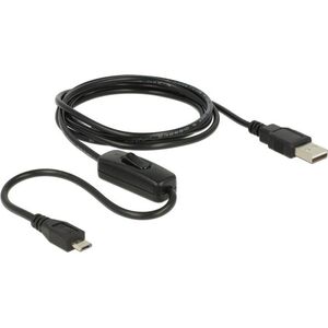 Kabel USB Delock USB-A - microUSB 1.5 m Czarny (84803) 982851 4043619848034