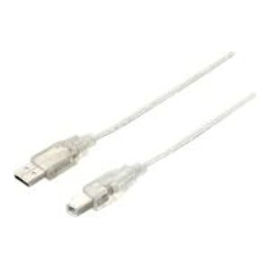 Kabel USB Equip USB-A - USB-B 1 m Srebrny (128653) 945466 4015867117231