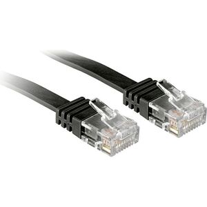 Lindy Patchcord RJ45, 3m, płaski, czarny (47523) 948516 4002888475235