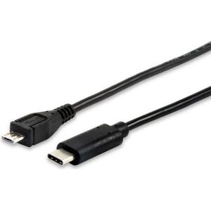 Kabel USB Equip USB-C - microUSB 1 m Czarny (12888407) 1101779 4015867198728