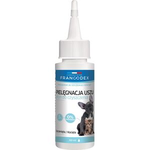 Francodex PL Płyn do czyszczenia uszu dla kociąt i szczeniaków 60 ml 1106152 3283021791363