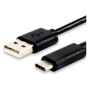 Kabel USB Equip USB-A - USB-C 1 m Czarny (12888107) 1128141 4015867198698