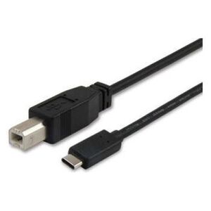 Kabel USB Equip USB-C - USB-B 1 m Czarny (12888207) 1128142 4015867198704