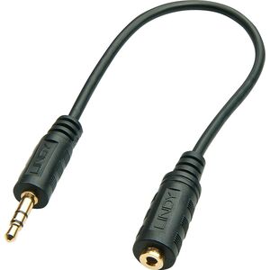 Kabel Lindy Jack 2.5mm - Jack 3.5mm 0.2m czarny (35699) 1137315 4002888356992