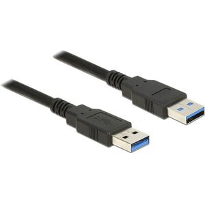 Kabel USB Delock USB-A - USB-A 0.5 m Czarny (85059) 1196753 4043619850594
