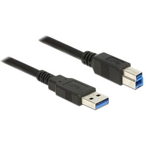 Kabel USB Delock USB-A - USB-B 0.5 m Czarny (85065) 1196759 4043619850655