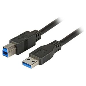 Kabel USB EFB USB-A - USB-B 3 m Czarny (K5236.3) 1228531 4049759082253