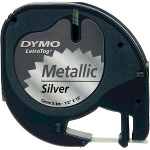 Dymo taśma do drukarek etykiet czarny/srebrny (S0721730) 1229511 5411313912082