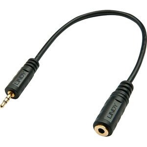 Kabel Lindy Jack 2.5mm - Jack 3.5mm 0.2m czarny (35698) 1241493 4002888356985