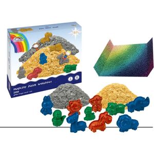 KW Trade Piasek magiczny brokatowy z foremkami 1244800 5903364278076