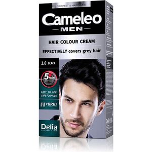 Delia Cosmetics Cameleo Men Hair Colour Cream farba do włosów 1.0 Black 30ml 1401009 5901350445822
