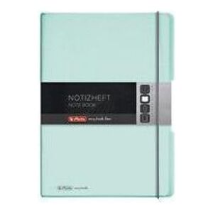 Herlitz Notatnik A4 kratka+linia, mięta (158621) 1427307 4008110511887