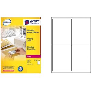 Avery Zweckform ETYK.ZF 7169 99.1X139 100 ARK./400/ ETYKIETA - L7169-100 1470408 5701044461097
