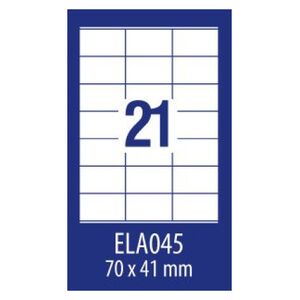 Avery Zweckform ETYK.ZF ECONOMY 70X41MM 045 100ARK ETYKIETA E100 ELA045 - ELA045 1470420 4004182303603