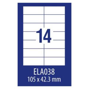 Avery Zweckform ETYK.ZF ECONOMY 105X42,3MM 038 100ARK ETYKIETA E100 ELA038 - ELA038 1470427 4260167154084