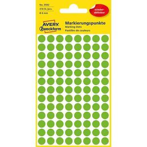 Avery Zweckform ETYK.ZF 3592 USUW KÓŁKA DO ZAZN ZIELONE - 3592 1470456 4004182035924