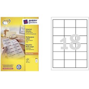 Avery Zweckform ETYK.ZF 3671 64X45 MARG./1800/ - 3671 1470658 4004182036716