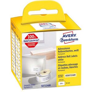 Avery Zweckform ETYK.ZF UNIWERSAL.NA ROLI 89X36 260 ETYK - ASS0722400 1470728 4004182617014