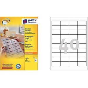 Avery Zweckform ETYK.ZF 3657 48.5X25,4 MARGI./4000 ETYKIETA - 3657 1470761 4004182036570