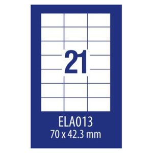 Avery Zweckform ETYK.ZF ECONOMY 70X42,3MM 013 100ARK ETYKIETA E100 ELA013 - ELA013 1470766 4260167150413