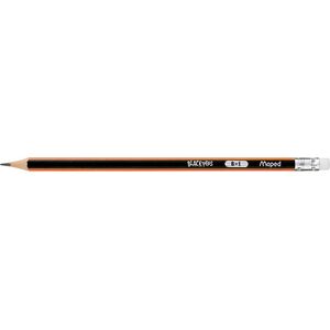 Maped Ołówek Maped Z Gumką Blackpeps B (851724) 1485676 3154148517245