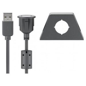 Kabel USB Goobay USB-A - USB-A 1.2 m Czarny (95445) 1491169 4040849954450