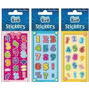 Sticker BOO Naklejki silver cyferki2 (246507) 1499117 5902643620582
