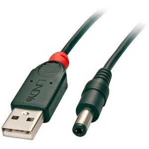 Kabel USB Lindy USB-A - DC 5.5 mm 1.5 m Czarny (70268) 1516741 4002888702683
