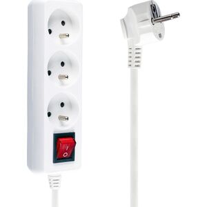 Listwa zasilająca Libox 3 gniazda 3 m biała (LB0081-3) 1636940 5902689074042