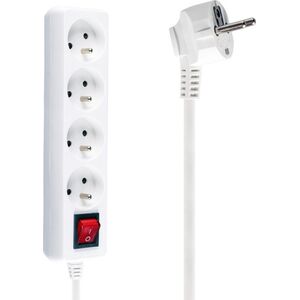 Listwa zasilająca Libox 4 gniazda 3 m biała (LB0083-3) 1636948 5902689074103
