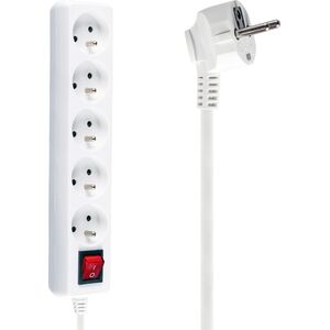 Listwa zasilająca Libox 5 gniazd 5 m biała (LB0085-5) 1636955 5902689074172
