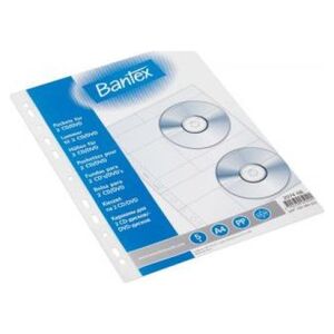 Bantex Koszulka na 2 CD 5szt. 1637427 5702230050491