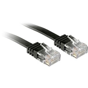 Lindy Patchcord płaski Cat6, 5m, czarny (47524) 1660307 4002888475242
