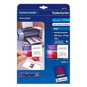 Avery Zweckform papier wizytówkowy 85x54mm (C32028-25) 1679071 4004182242773