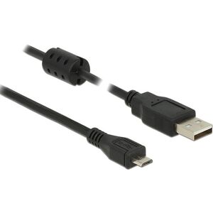 Kabel USB Delock USB-A - microUSB 1.5 m Czarny (84902) 1716408 4043619849024