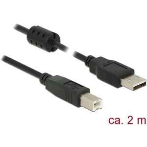 Kabel USB Delock USB-A - USB-B 2 m Czarny (84897) 1716415 4043619848973