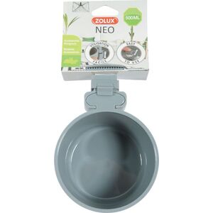 Zolux Miska plastikowa do zawieszenia Neo szara 12cm 1747792 3336022066975