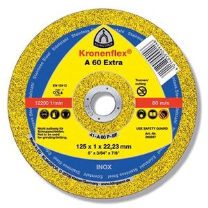 Klingspor Tarcza do metalu płaska A 60 Extra 125x22x1,0mm 262937 3010878 2097001553664