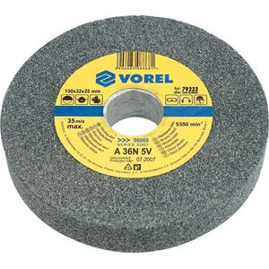 Vorel Tarcza do szlifierki stołowej drobnoziarnista 200x32x30mm 08875 3016565 5906083088759